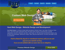 Tablet Screenshot of hardwebdesign.com